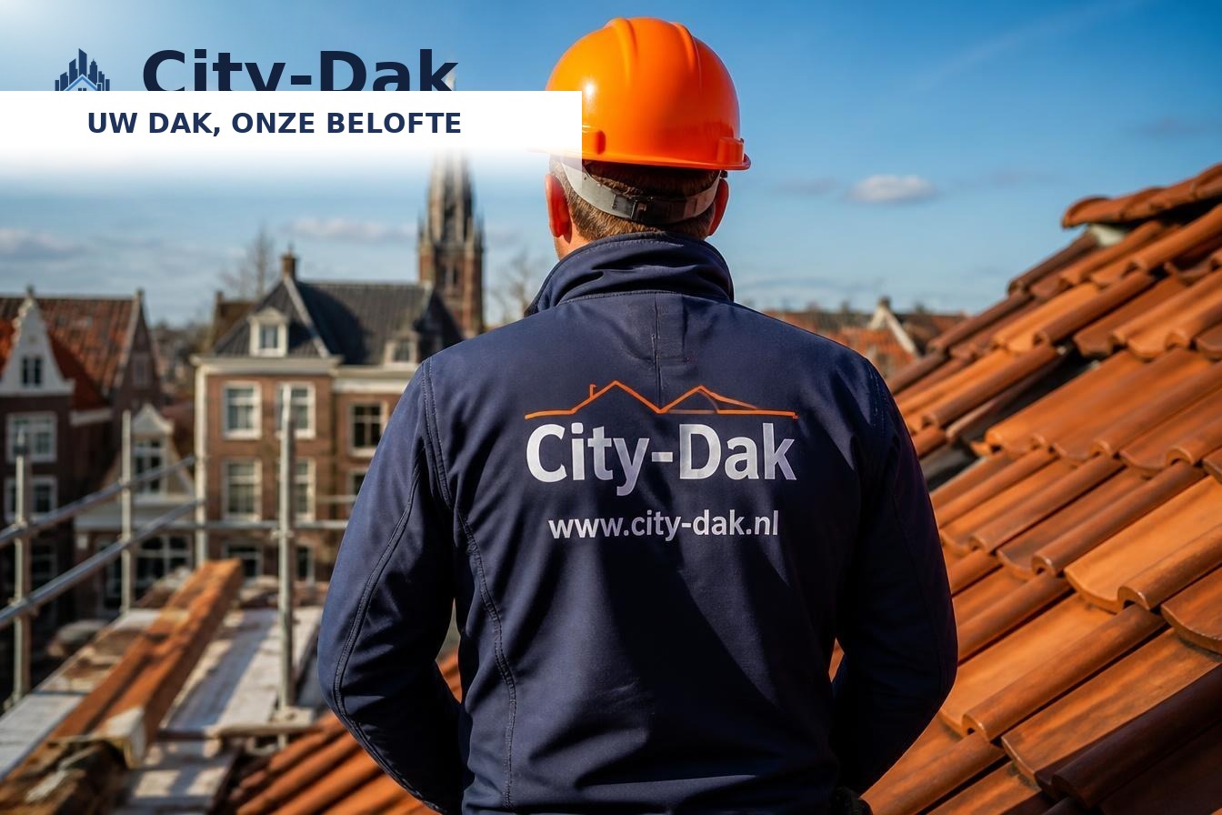 Roofer at work in the Netherlands
